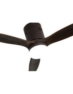 Ventil 18w Dc Aguilon Marron 3 Aspas Roble 5 Velocidades C/remoto Temporizador 34x132 D 2