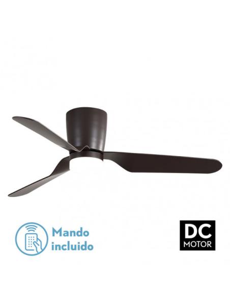 Ventilad 18w Dc Kochi Marron 3 Aspas Marron 5 Veloc. 3000k, 4000k, 6000k C/remoto Y Temporizador 132 D