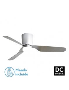 Ventilad 18w Dc Kochi Niquel 3 Aspas Plata 5 Veloc. 3000k, 4000k, 6000k C/remoto Y Temporizador 132 D