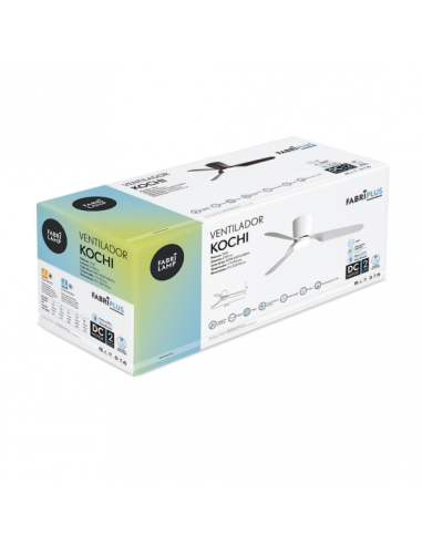 Ventilad 18w Dc Kochi Niquel 3 Aspas Plata 5 Veloc. 3000k, 4000k, 6000k C/remoto Y Temporizador 132 D
