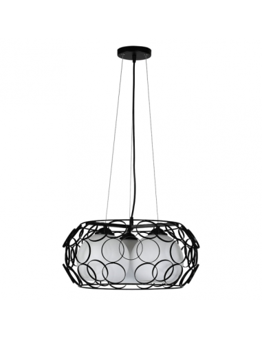 Colgante Peregrino 3xe27 Negro Regx45d