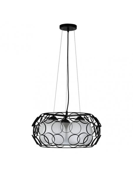 Colgante Peregrino 3xe27 Negro Regx45d