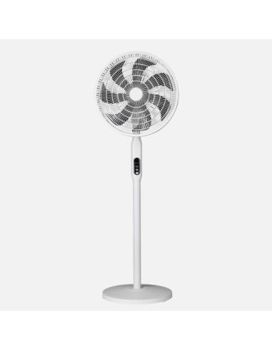 Ventilador Pie 3x1 Mixin Blanco 3vel 60w 7asp 45d Fijo/rotatorio Suelo/pared/sobremesa Regx45x45cm