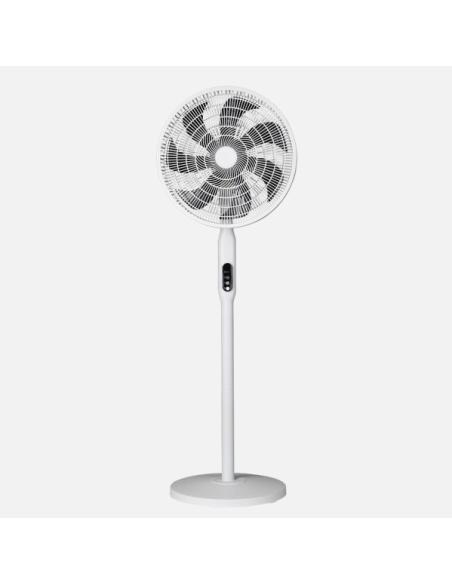 Ventilador Pie 3x1 Mixin Blanco 3vel 60w 7asp 45d Fijo/rotatorio Suelo/pared/sobremesa Regx45x45cm