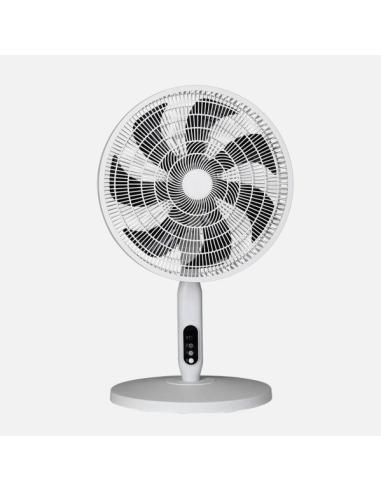 Ventilador Pie 3x1 Mixin Blanco 3vel 60w 7asp 45d Fijo/rotatorio Suelo/pared/sobremesa Regx45x45cm