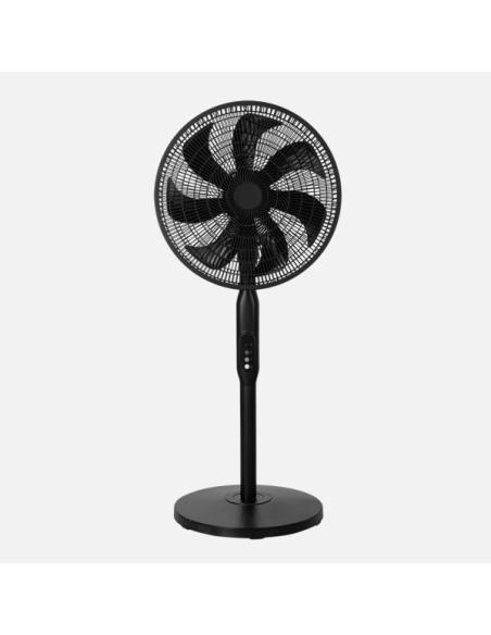 Ventilador Pie 3x1 Mixin Negro 3vel 60w 7aspas 45d Fijo/rotatorio Suelo/pared/sobremesa Regx45x45cm