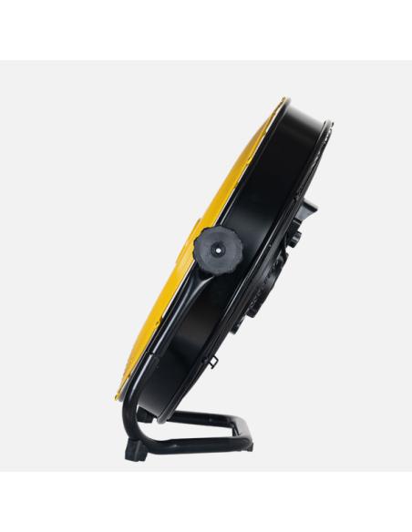 Ventilador Industrial Mapache 80w Negro/amarillo 3vel 3aspas Orientable 180º 48,5x51x19,5cm