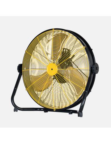 Ventilador Industrial Mapache 130w Negro/amarillo 3vel 3asp Orientable 180º 54x57x19,5cm