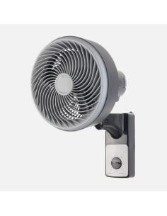 Ventilador Pared Aeolus 75w Negro/gris 3vel 5aspas 27d Alta Velocidad Fijo Y Rotatorio Orientable 45,5x27x34cm 2