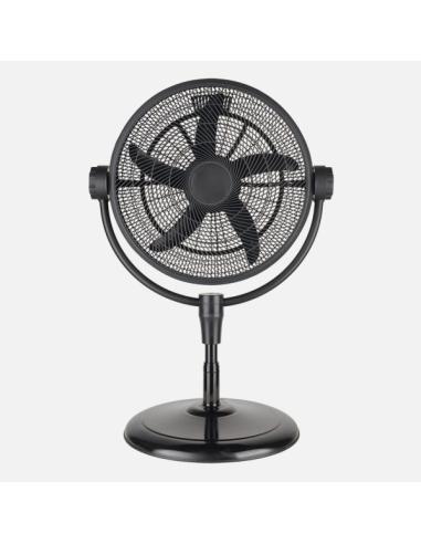 Ventilador Pie 3x1 Aifos Negro 3vel 90w 5aspas Fijo/rotatorio Suelo/pared/sobremesa Orientable Regx61x61cm