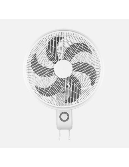 Ventilador Pared Amici 75w Blanco 3vel 6asp Oscilante y Orientab.65x52x30cm