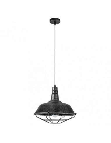 Colgante Flamenco 1xe27 Rustico-plata Regx36x36 Cm