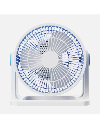 Ventilador Sobremesa Funchal Azul 32w 3aspas 3vel Orientable 24x25x15,5cm
