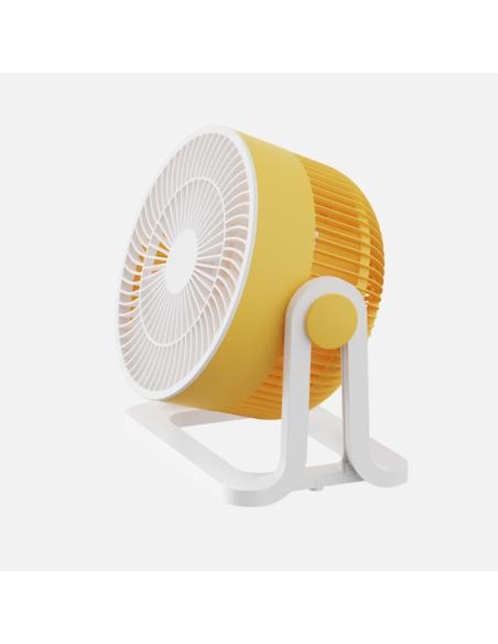 Ventilador Sobremesa Funchal Amarillo 32w 3aspas 3vel Orientable 24x25x15,5cm