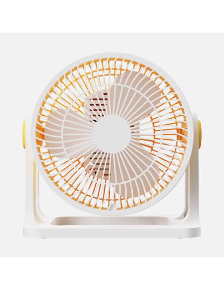 Ventilador Sobremesa Funchal Amarillo 32w 3aspas 3vel Orientable 24x25x15,5cm