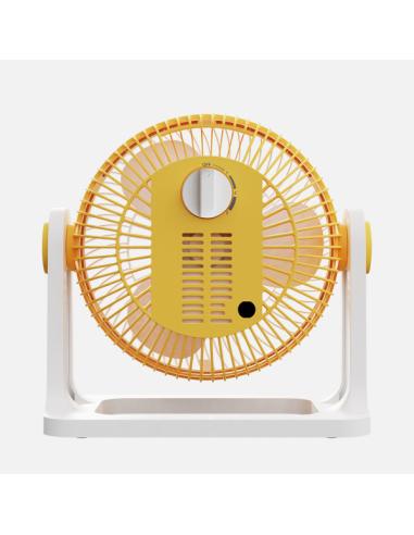 Ventilador Sobremesa Funchal Amarillo 32w 3aspas 3vel Orientable 24x25x15,5cm