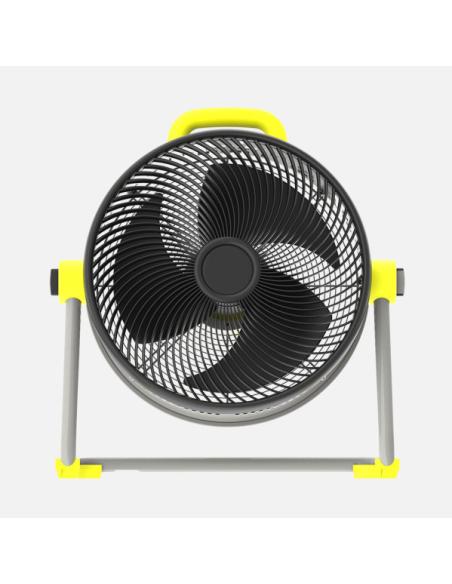 Ventilador Industrial Corintio 100w Amarillo/negro 50,5d 3aspas 3vel Orientable 62x63x25cm