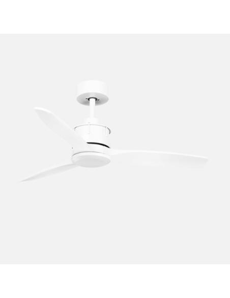 Ventilador Dc Barrax 18w Blanco 3aspas 6vel 106d Luz Opcional 2250lm 3000-4500-6500k Remoto+memoria+temporizador