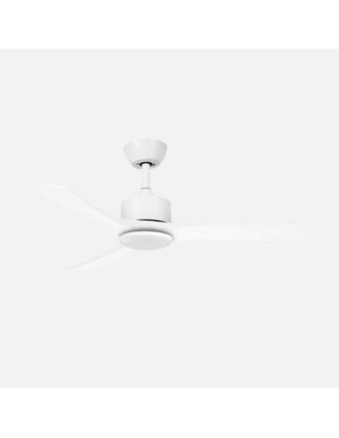 Ventilador Dc Hellin 18w Blanco 3aspas 6vel 106d Luz Opcional 2250l m3000-4500-6500k Remoto+memoria+temporizador