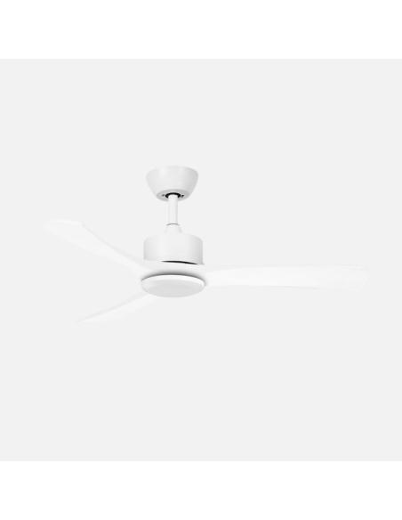 Ventilador Dc Hellin 18w Blanco 3aspas 6vel 106d Luz Opcional 2250l m3000-4500-6500k Remoto+memoria+temporizador