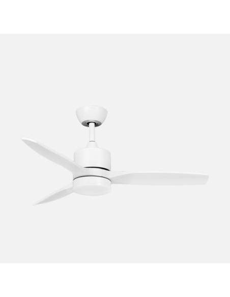Ventilador Dc Montiel 18w Blanco 3aspas 6vel 106d Luz Opcional 2250lm 3000-4500-6500k Remoto+memoria+temporizador