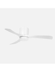 Ventilador Dc Paterna 18w Blanco 3aspas 6vel 117d Luz Opcional 2250lm 3000-4500-6500k Remoto+memoria+temporizador