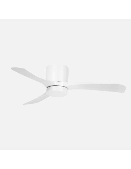 Ventilador Dc Paterna 18w Blanco 3aspas 6vel 117d Luz Opcional 2250lm 3000-4500-6500k Remoto+memoria+temporizador