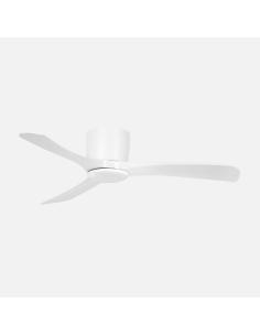 Ventilador Dc Paterna 18w Blanco 3aspas 6vel 117d Luz Opcional 2250lm 3000-4500-6500k Remoto+memoria+temporizador 2
