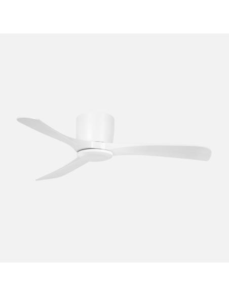 Ventilador Dc Paterna 18w Blanco 3aspas 6vel 117d Luz Opcional 2250lm 3000-4500-6500k Remoto+memoria+temporizador
