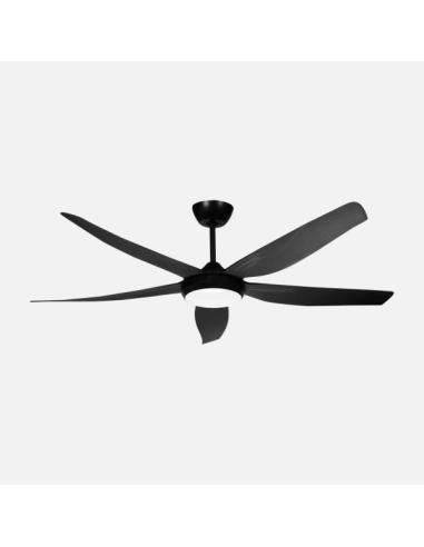 Ventilador Dc Altea 24w Negro 5aspas 6vel.142d 2880 Lm 3000-4500-6500k Remoto+memoria+temporizador