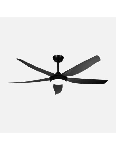 Ventilador Dc Altea 24w Negro 5aspas 6vel.142d 2880 Lm 3000-4500-6500k Remoto+memoria+temporizador