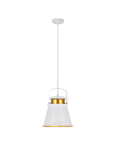 Colgante Pelicano 1xe27 Blanco/oro Regx25d