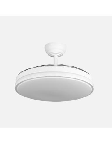 Ventilador Dc Relampago 60w Blanco 3asp.107d 6980 Lm 36x48/107cm 3col.remoto+memoria+temporizador+reg.intensidad