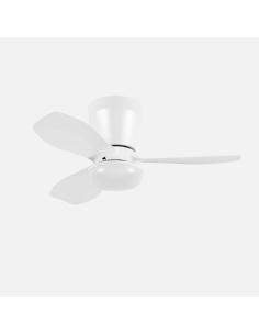 Ventilador Dc Cain 15w 1800lm Blanco 3aspas 62d 3000k-4200k-6500k Regulador Intensidad+ Remoto+temporizador+memoria