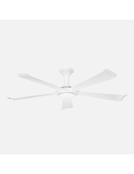 Ventilador Dc Vinaros 18w Blanco 5aspas 6vel 144d 2250lm 3000-4500-6500k Remoto+memoria+temporizador