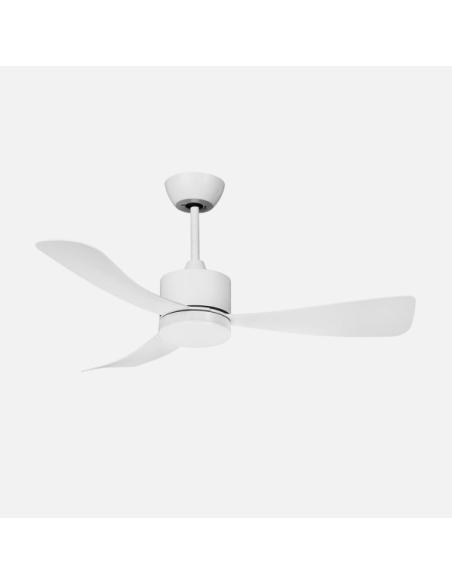 Ventilador Dc Yeste 18w Blanco 3aspas 6vel 106d Luz Opcional 2250lm 3000-4500-6500k Remoto+memoria+temporizador