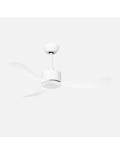 Ventilador Dc Yeste 18w Blanco 3aspas 6vel 106d Luz Opcional 2250lm 3000-4500-6500k Remoto+memoria+temporizador 2