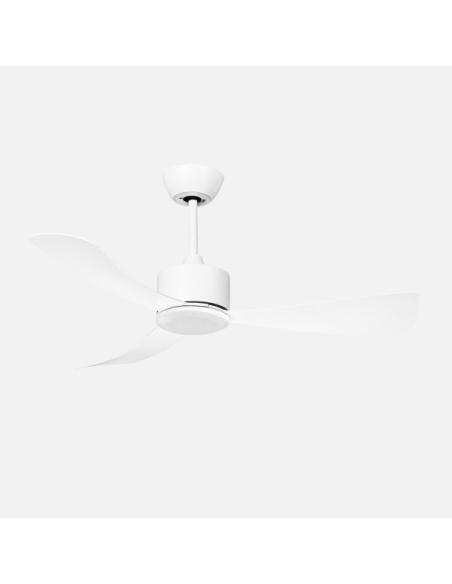 Ventilador Dc Yeste 18w Blanco 3aspas 6vel 106d Luz Opcional 2250lm 3000-4500-6500k Remoto+memoria+temporizador