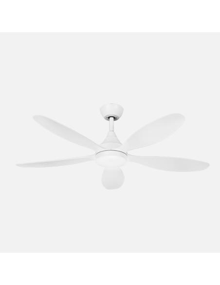 Ventilador Dc Tobarra 18w Blanco 5aspas 6vel.132d 2250lm 3000-4500-6500k Remoto+memoria+temporizador