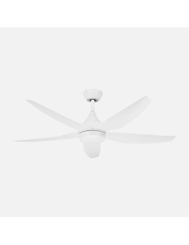 Ventilador Dc Elda 18w Blanco 5aspas 6vel.144d 2250lm 3000-4500-6500k Remoto+memoria+temporizador