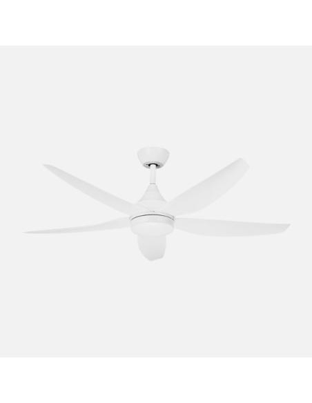 Ventilador Dc Elda 18w Blanco 5aspas 6vel.144d 2250lm 3000-4500-6500k Remoto+memoria+temporizador