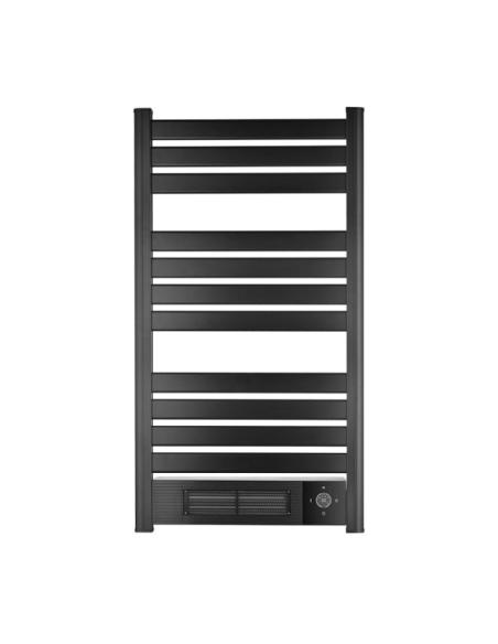Toallero Elect.c/calefactor Ceramico Velez Negro 2000w Ptc 2modos Remoto,temporizador24h, Indicador Temperatura 102x55,5x3,8cm