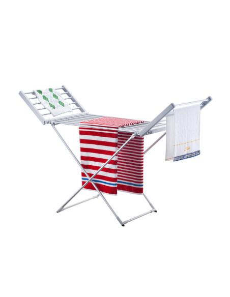 Tendedero Elect,plegable Palmito 220w Aluminio 2tend.laterales,cable1,2m 93x147x52,5cm