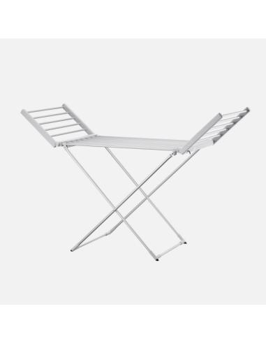 Tendedero Elect,plegable Palmito 220w Aluminio 2tend.laterales,cable1,2m 93x147x52,5cm