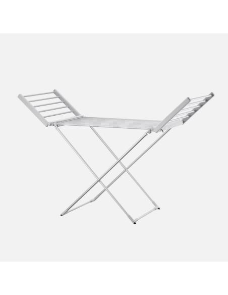 Tendedero Elect,plegable Palmito 220w Aluminio 2tend.laterales,cable1,2m 93x147x52,5cm