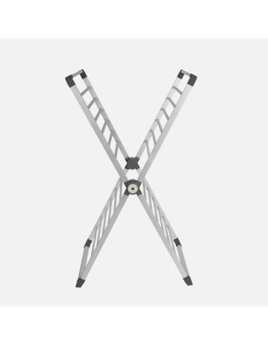 Tendedero Elect.maxi Algarrobo 360w Aluminio Forma De X Cable1,2m 126x70x56cm