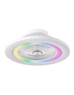 Ventilador Dc 50+7w Antartida Blanco 5as 58d 5400l 3000-4500-6500k+rgb Remo+r.int+memo+temp 2
