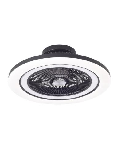 Ventilador Dc 50+7w Antartida Negro 5asp 58d 5400lm 3000-4500-6500k+rgb Remo+r.intensidad+memoria+temporizador
