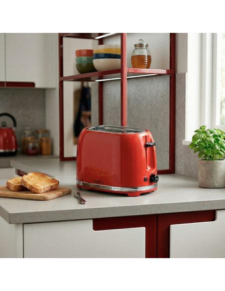 Tostador Pan Tambre 850w Rojo 7niv.tostado, Descongelacion, Apagado.autom.2ranuras.recogemigas.19x28x17cm