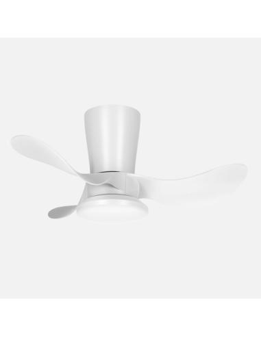 Ventilador Dc Triollo 27w 2700lm Blanco 3aspas 6vel 61d 3000-4500-6500k Remoto+reg.intensidad+temporizador+memoria